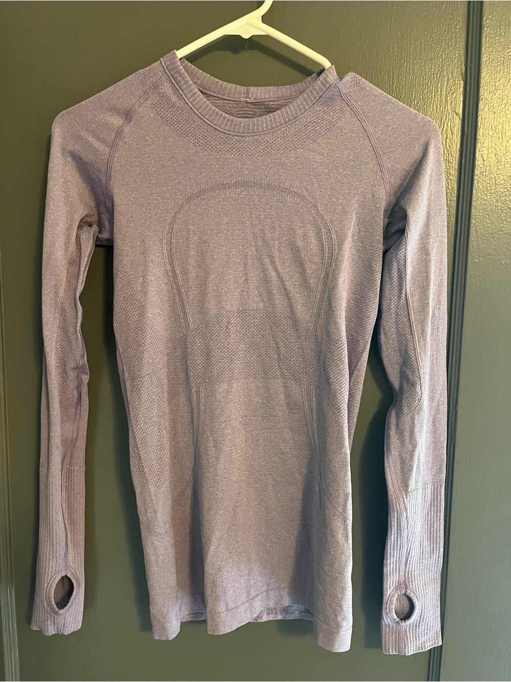 lululemon athletica Lavender Seamless Long-Sleeve Performance Top